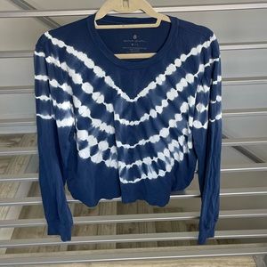 Spiritual Gangster Navy Tie Dye Top